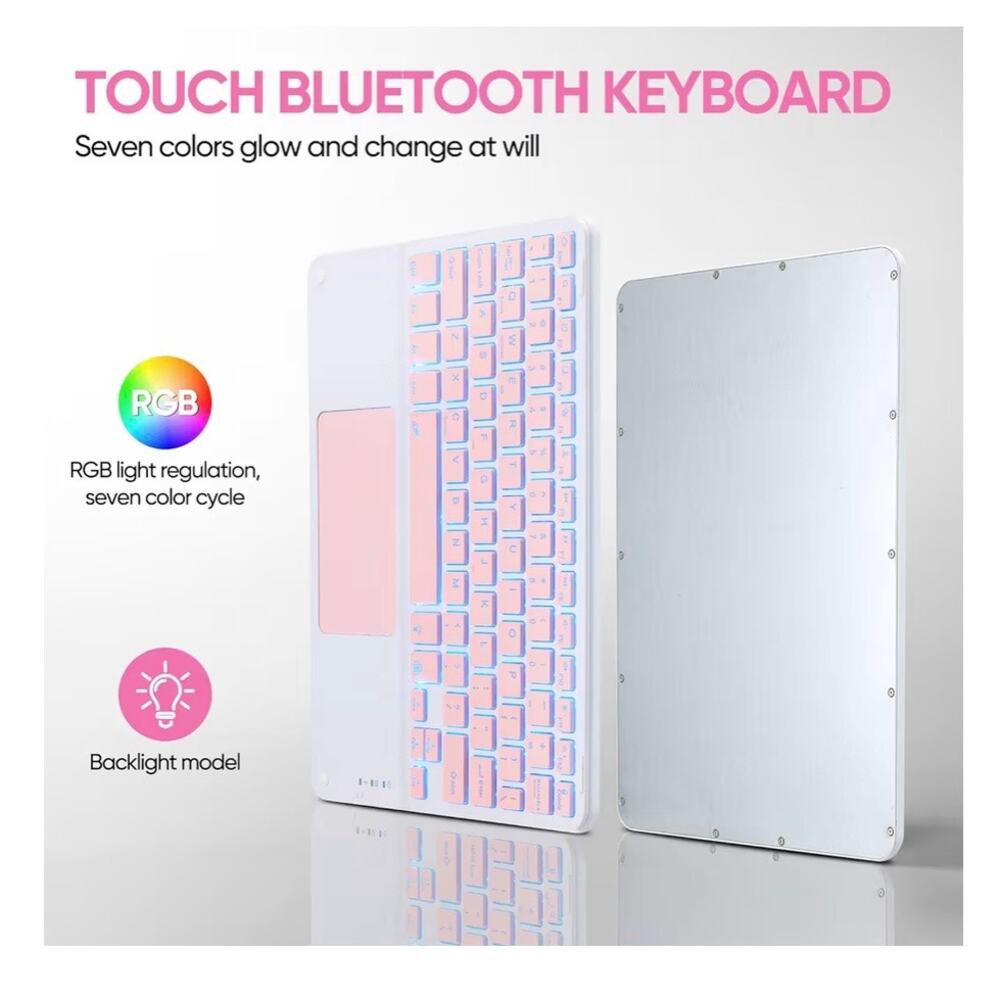 Guiheng Ultra-Slim Bluetooth Keyboard with Built-in Touchpad and Mouse (C113)